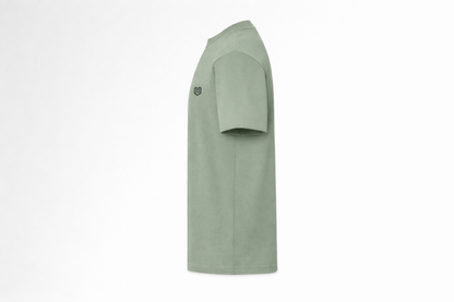 Olive Green Cotton Half Sleeve Tshirts for Men