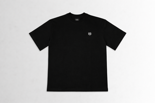 Black Cotton Half Sleeve Tshirts for Men