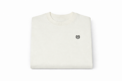 Cream Cotton Half Sleeve Tshirts for Men