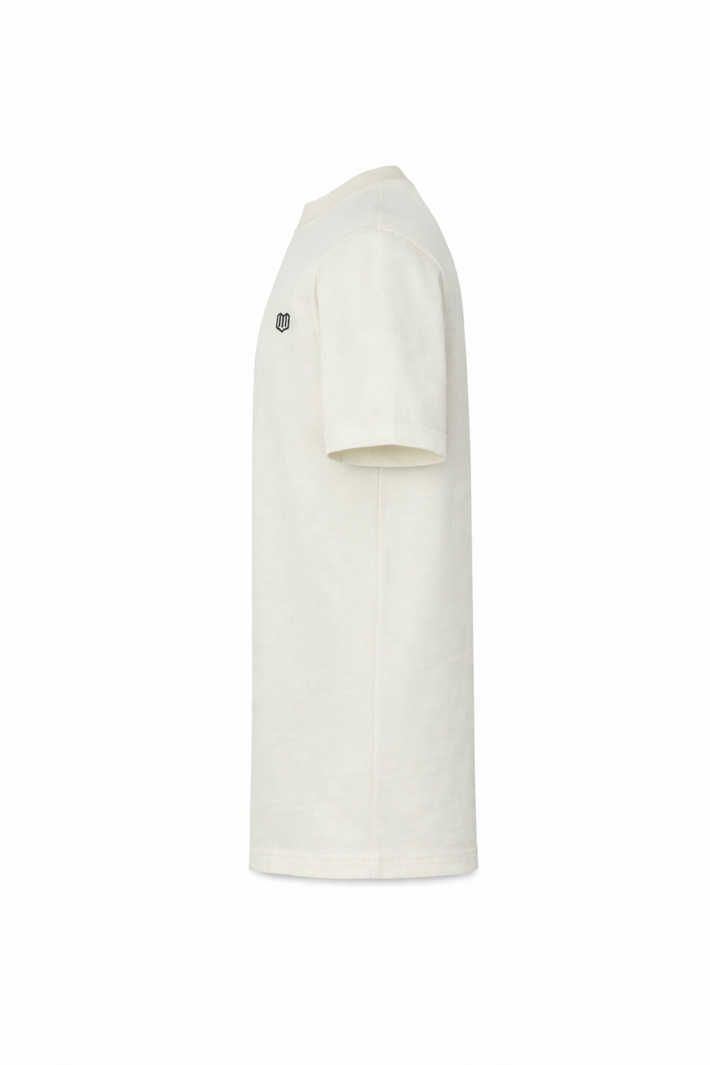 Cream Cotton Half Sleeve Tshirts for Men
