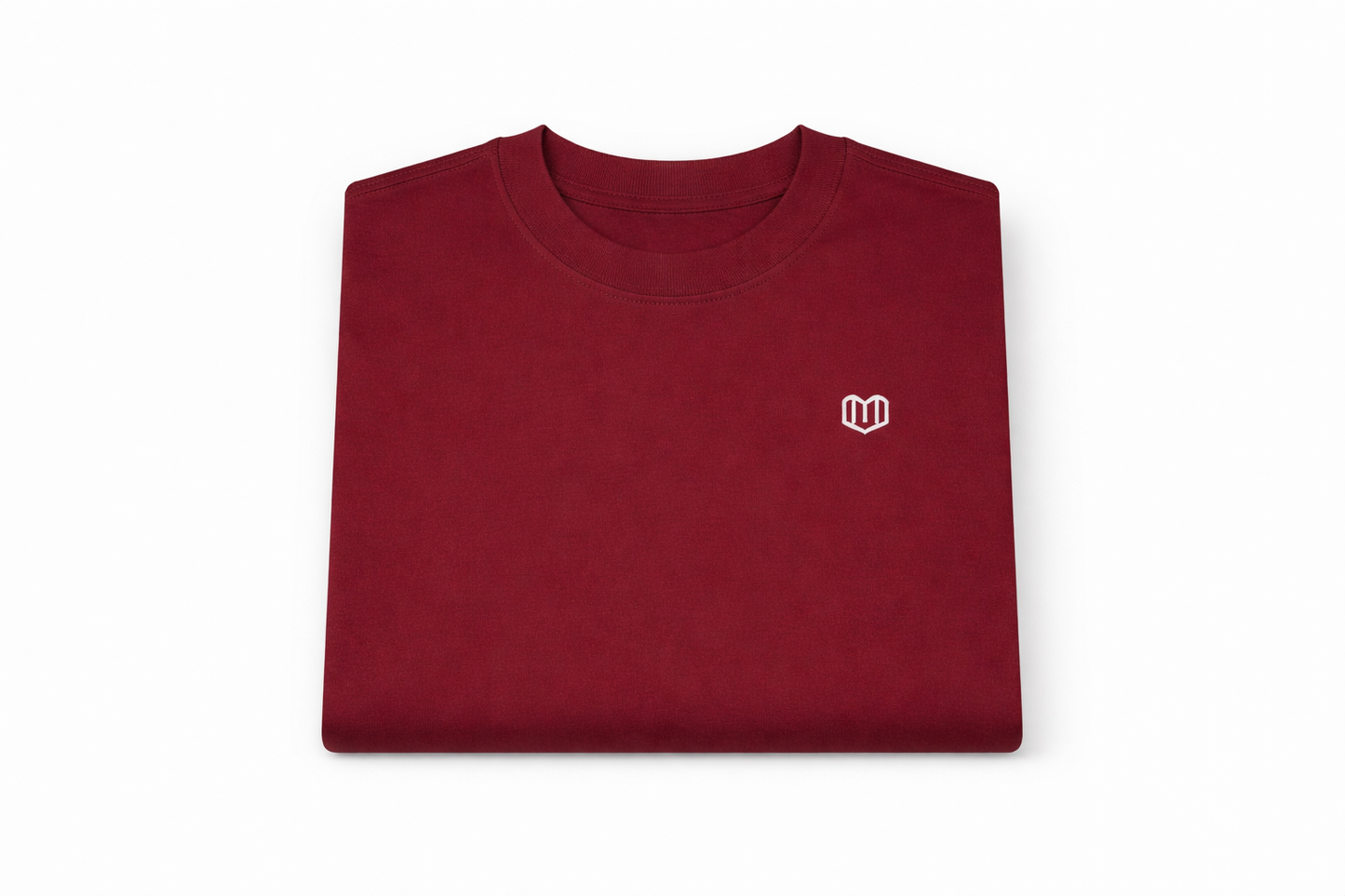 Maroon Cotton Half Sleeve Tshirts for Women