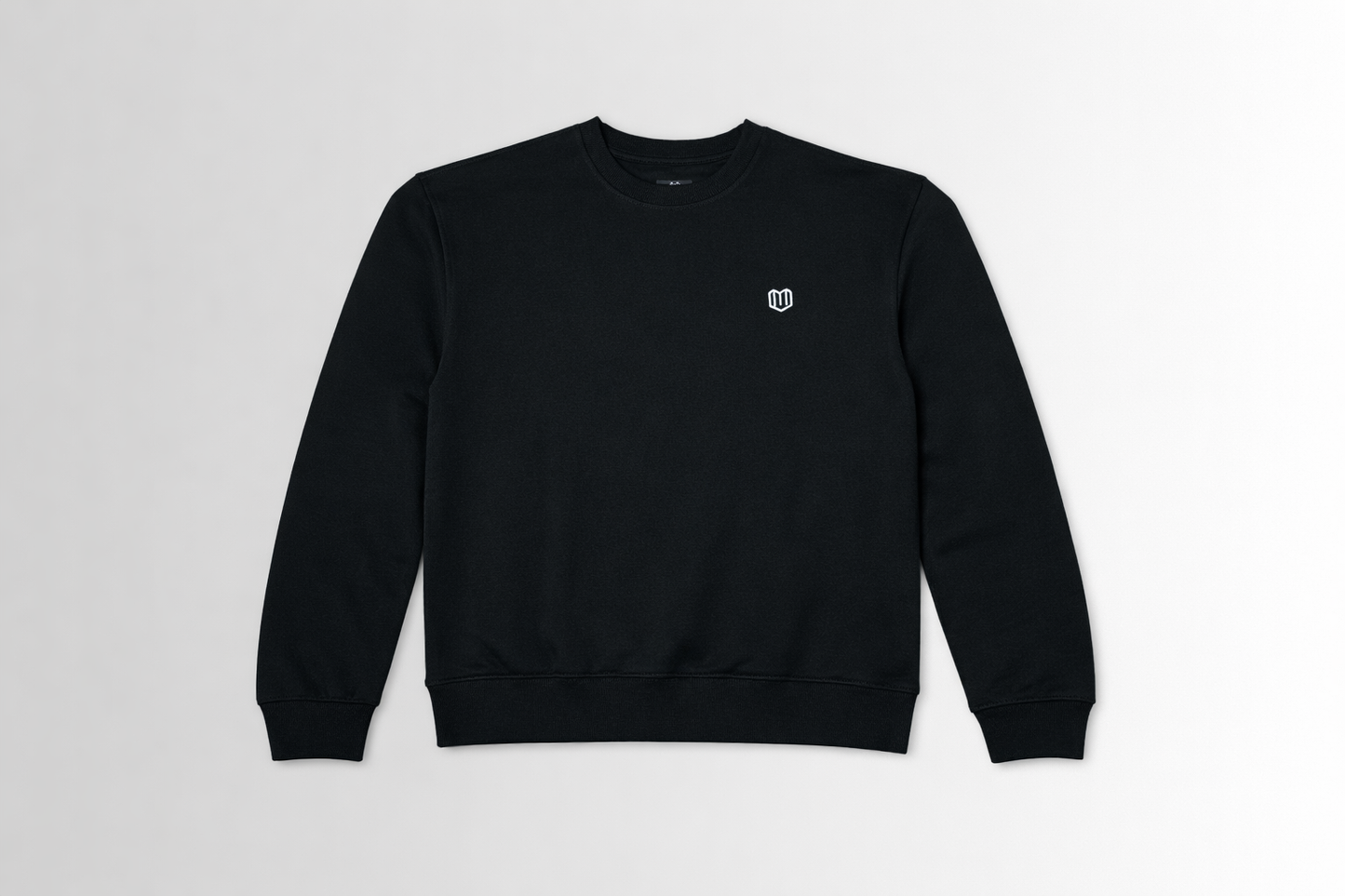 Black Cotton Men Sweat Shirts Full Sleeve