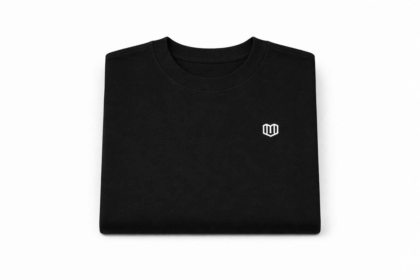 Black Cotton Half Sleeve Tshirts for Women