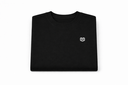Black Cotton Half Sleeve Tshirts for Women