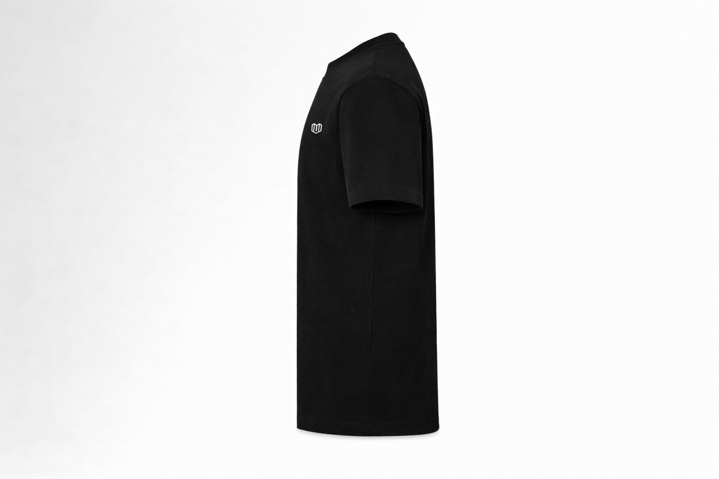 Black Cotton Half Sleeve Tshirts for Women