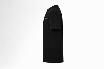 Black Cotton Half Sleeve Tshirts for Women