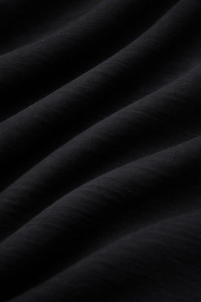 Black Cotton Half Sleeve Tshirts for Men