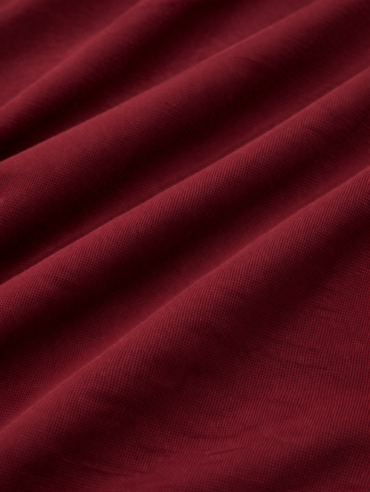 Maroon Cotton Half Sleeve Tshirts for Women