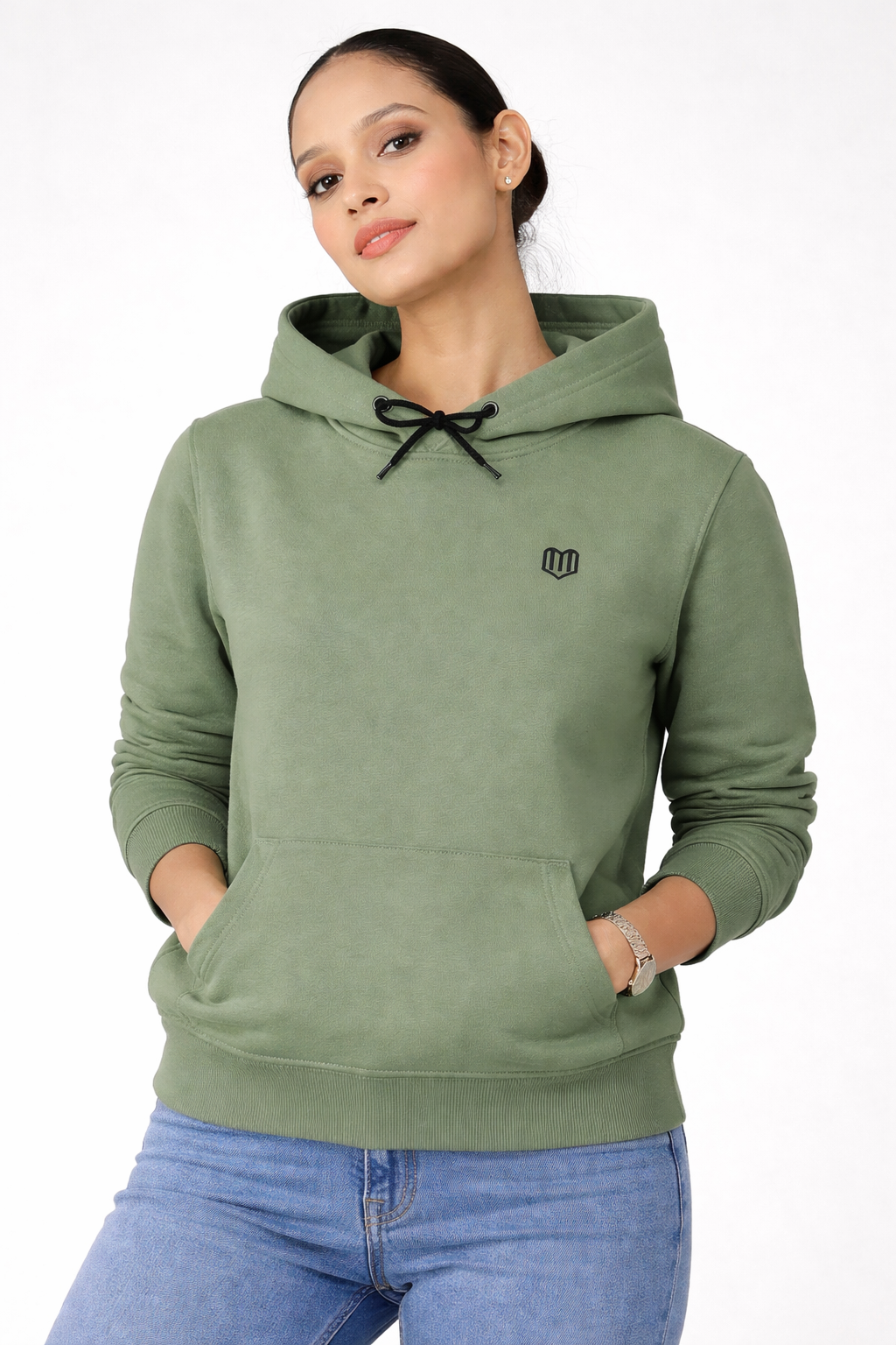 Olive Green Premium Hoodies for Women