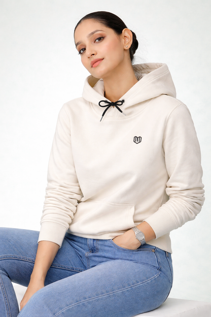 Cream Premium Hoodies for Women