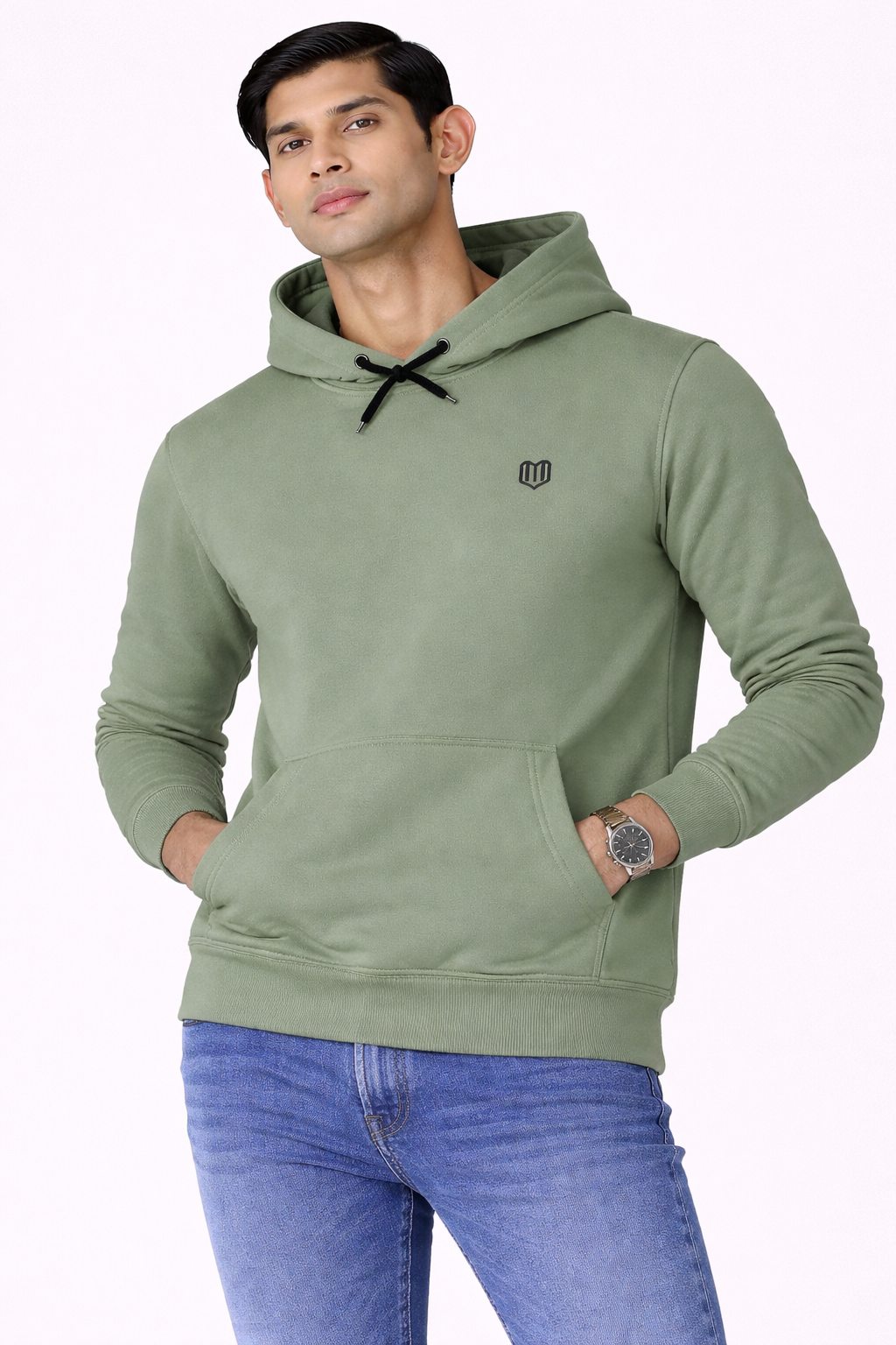 Olive Green Premium Hoodies for Men