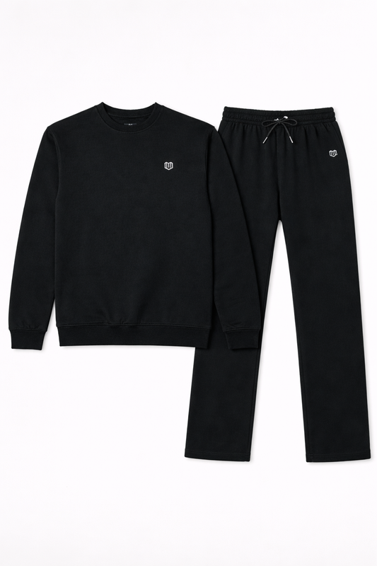 Unisex Black Sweatshirt With Pant