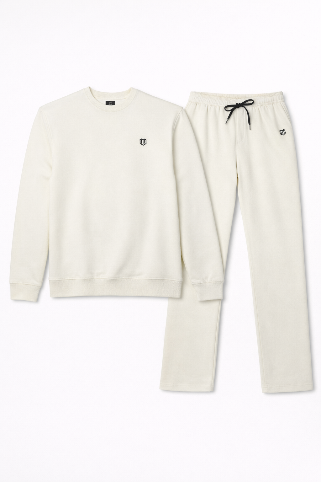 Unisex Cream Sweatshirt With Pant