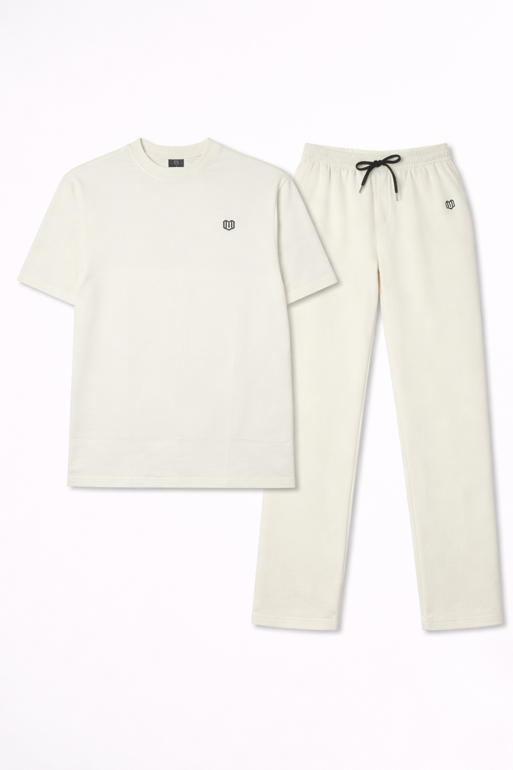 Unisex Cream Tshirt With Pant