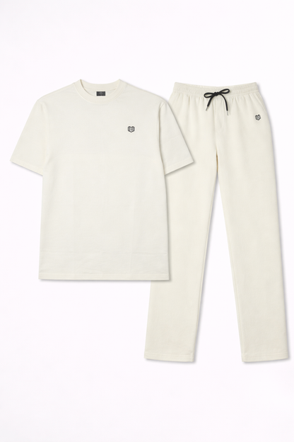 Unisex Cream Tshirt With Pant