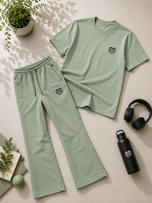 Unisex Olive Green Tshirt With Pant
