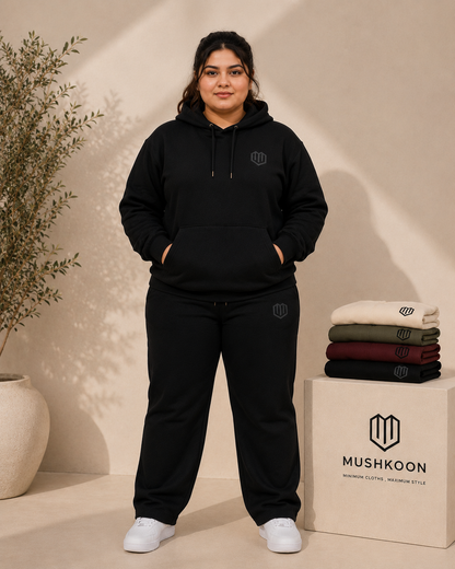 Unisex Black Hoodies With Pant