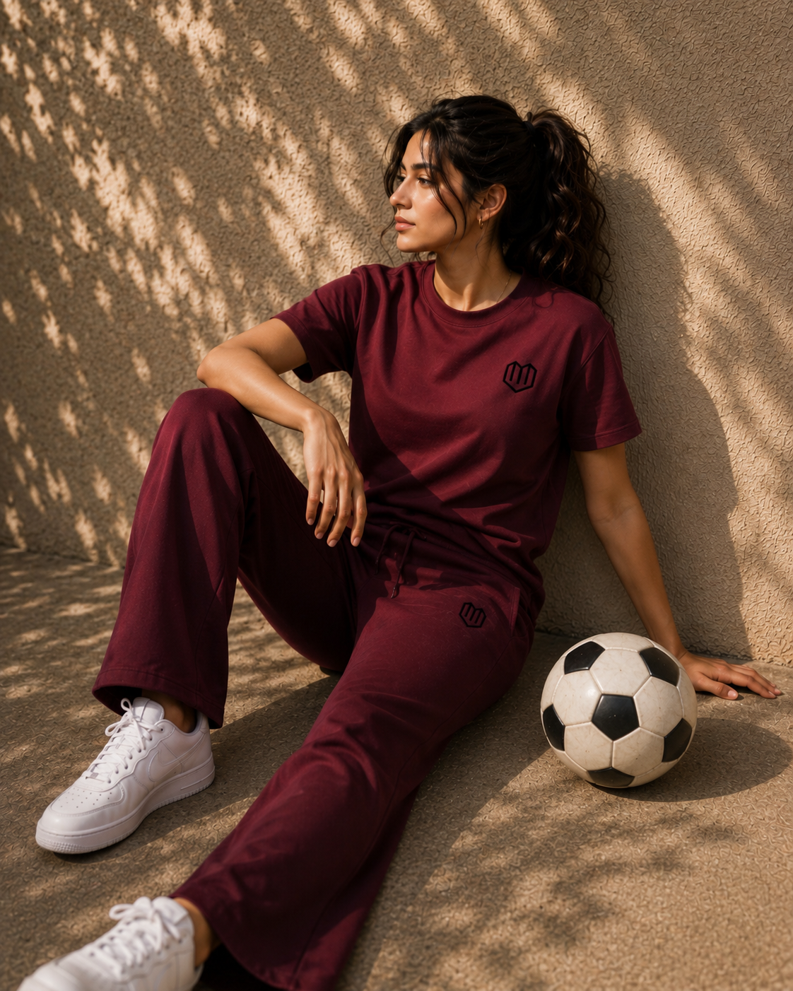Unisex Maroon Tshirt With Pant
