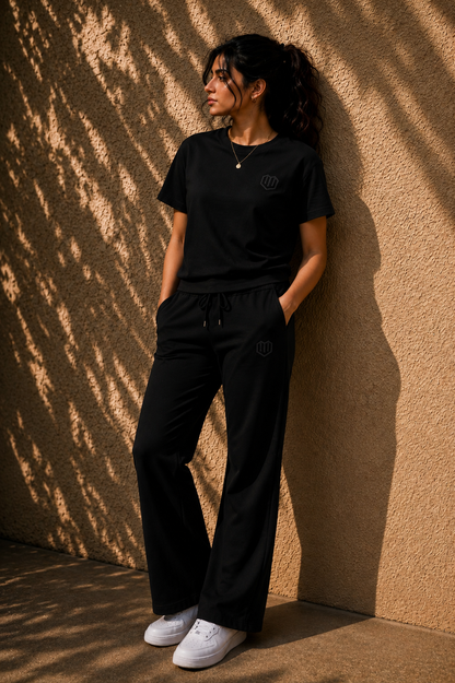 Unisex Black Tshirt With Pant