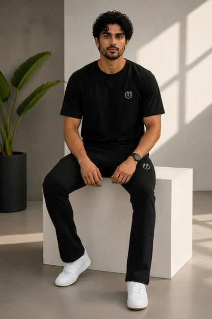Unisex Black Tshirt With Pant